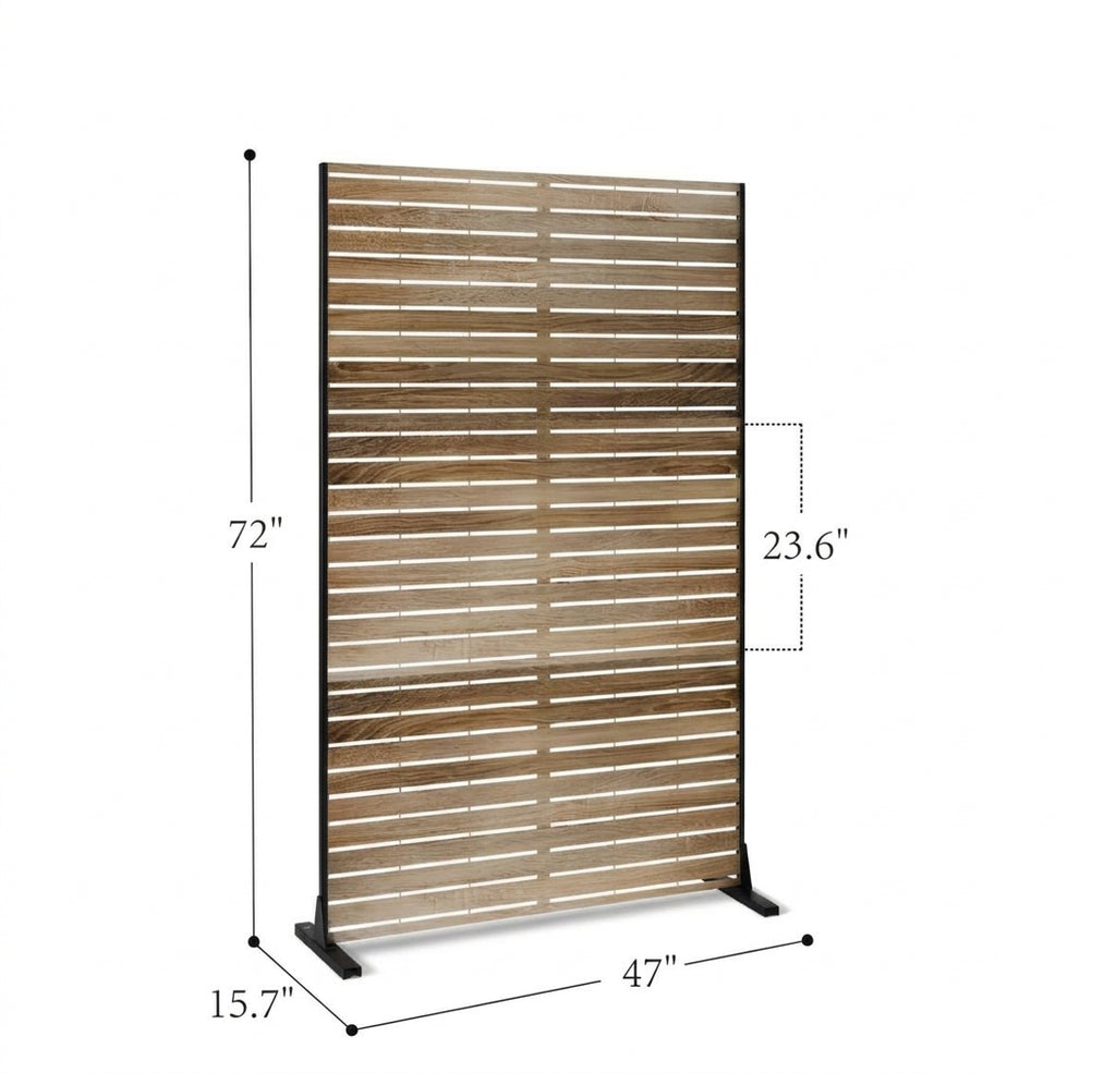 Brise-vue extérieur effet bois – Terrasse & Jardin