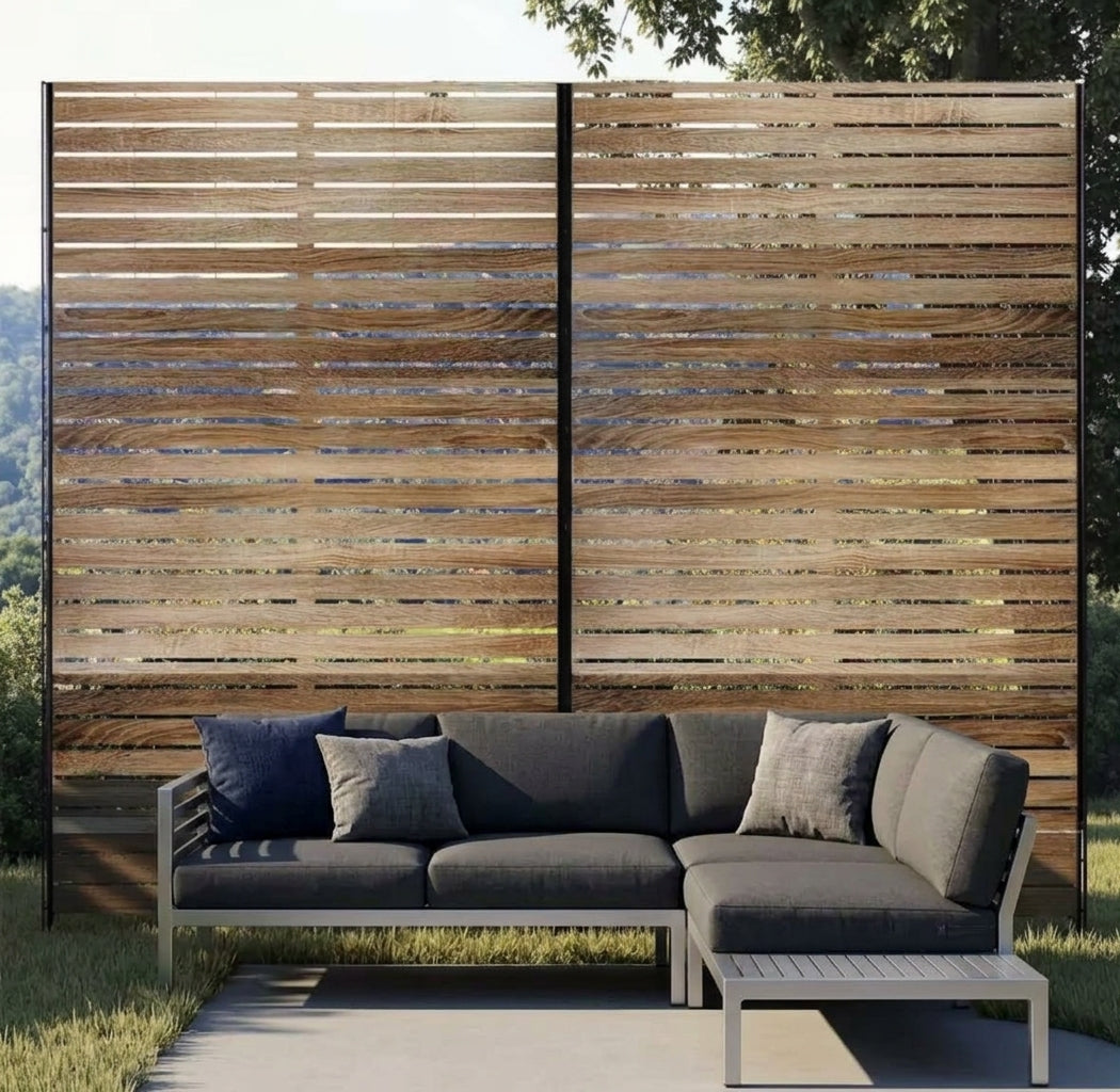 Brise-vue extérieur effet bois – Terrasse & Jardin
