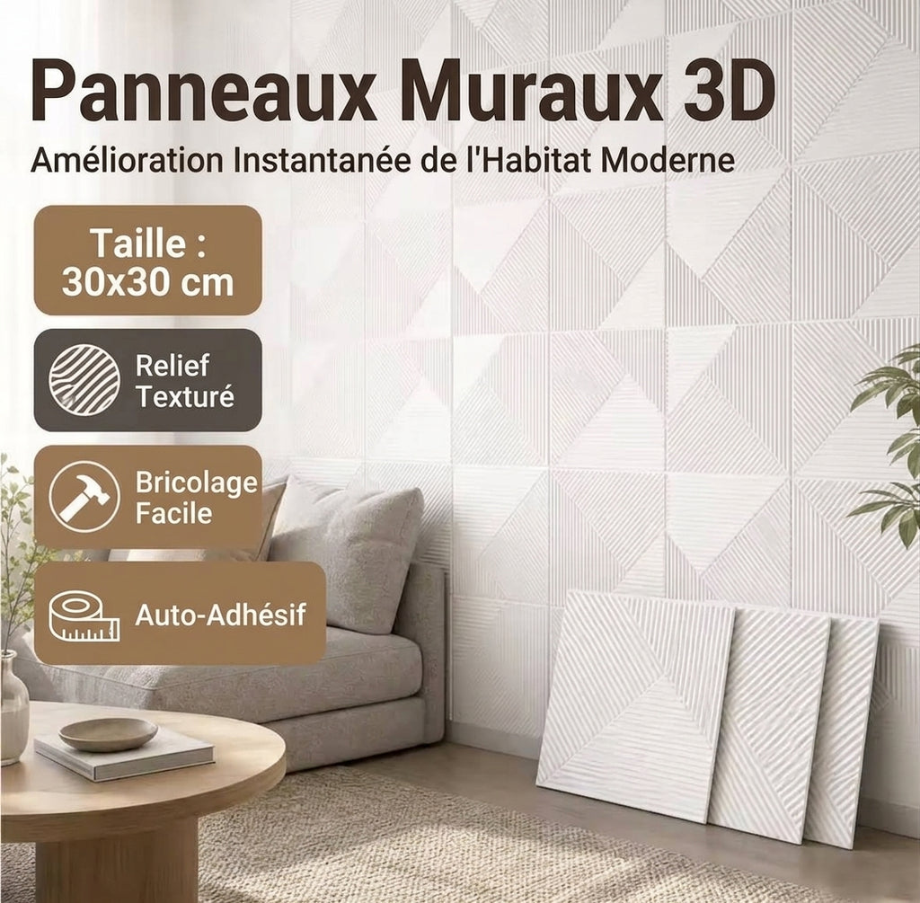 Panneaux Muraux 3D Acoustiques
