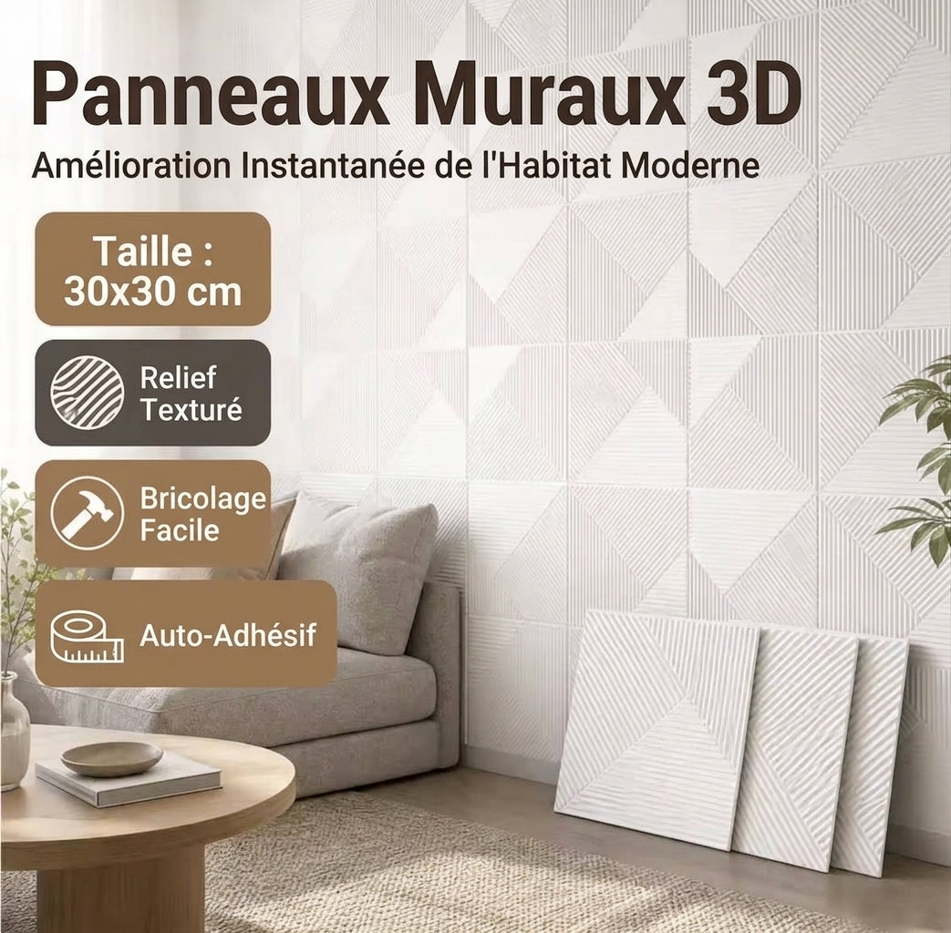Panneaux Muraux 3D Acoustiques