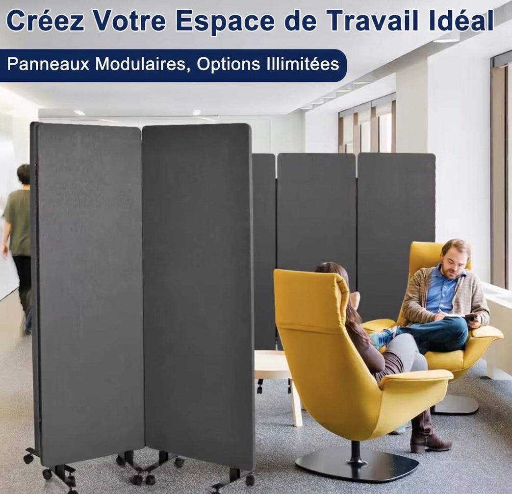 Paravent acoustique mobile