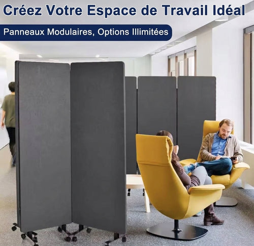 Paravent acoustique mobile