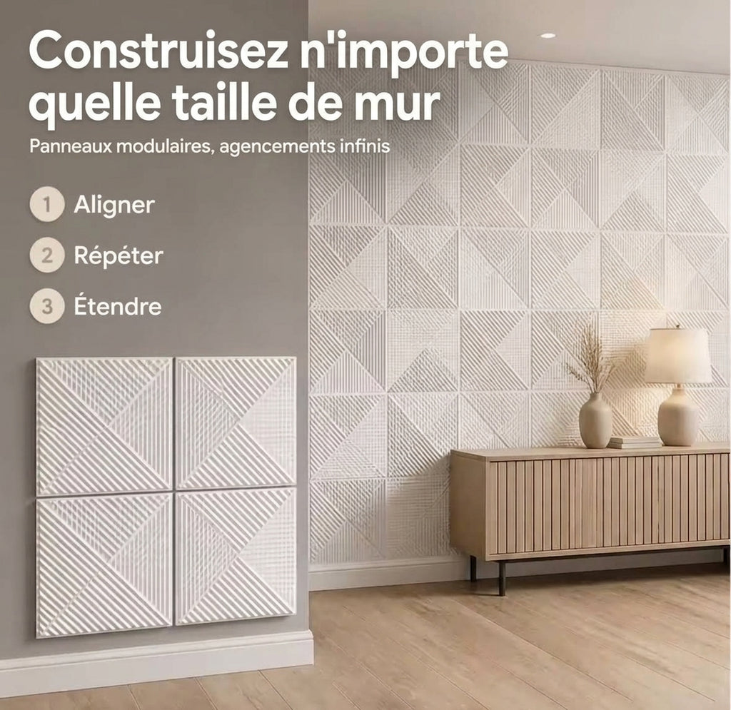 Panneaux Muraux 3D Acoustiques