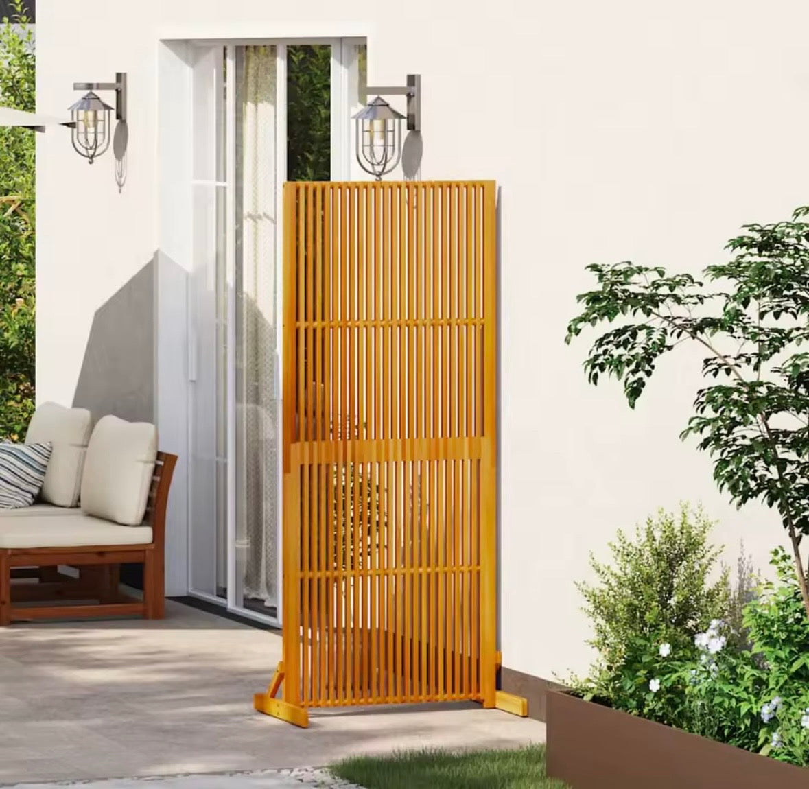 Paravent en Bois d’Acacia Massif Naturel – Séparateur Intérieur & Extérieur
