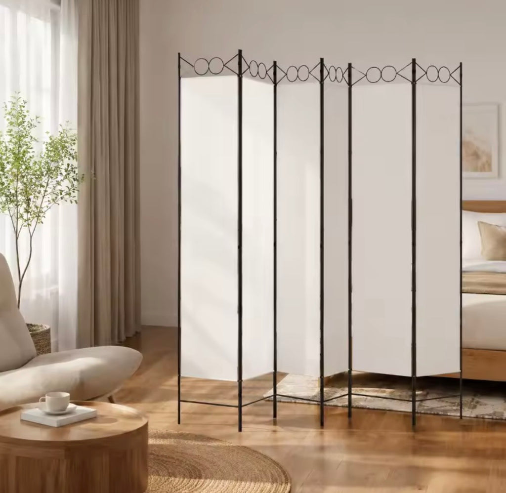 Paravent Tissu Blanc