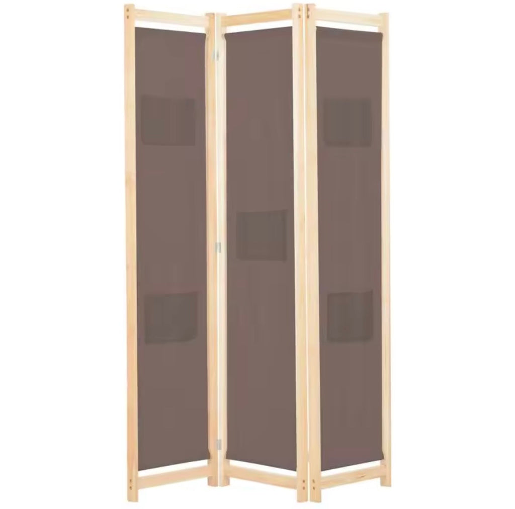 Paravent Tissu Marron