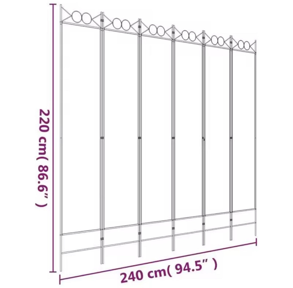 Paravent Tissu Blanc