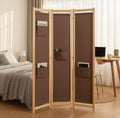 Paravent Tissu Marron