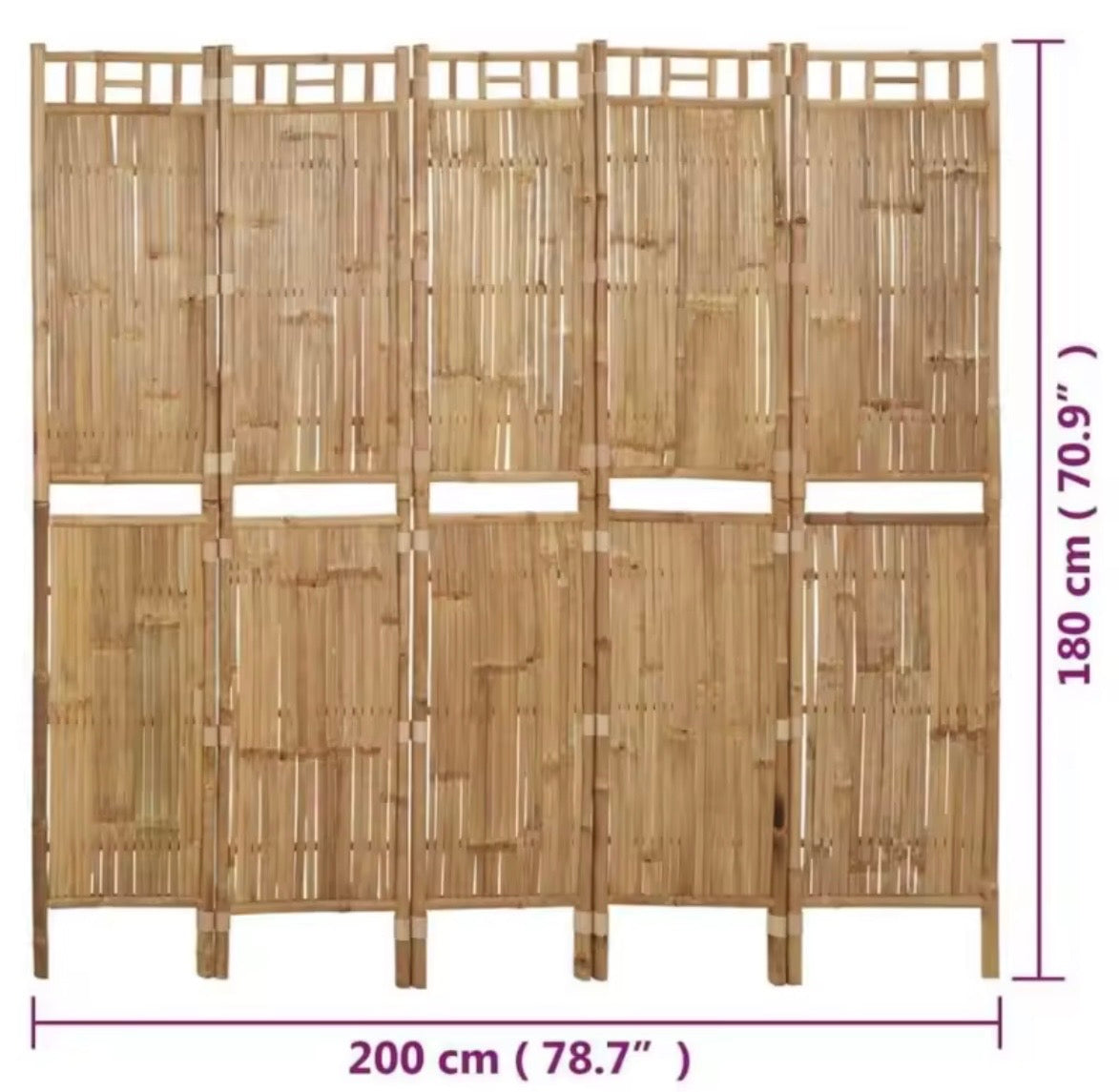 Paravent Bambou naturel