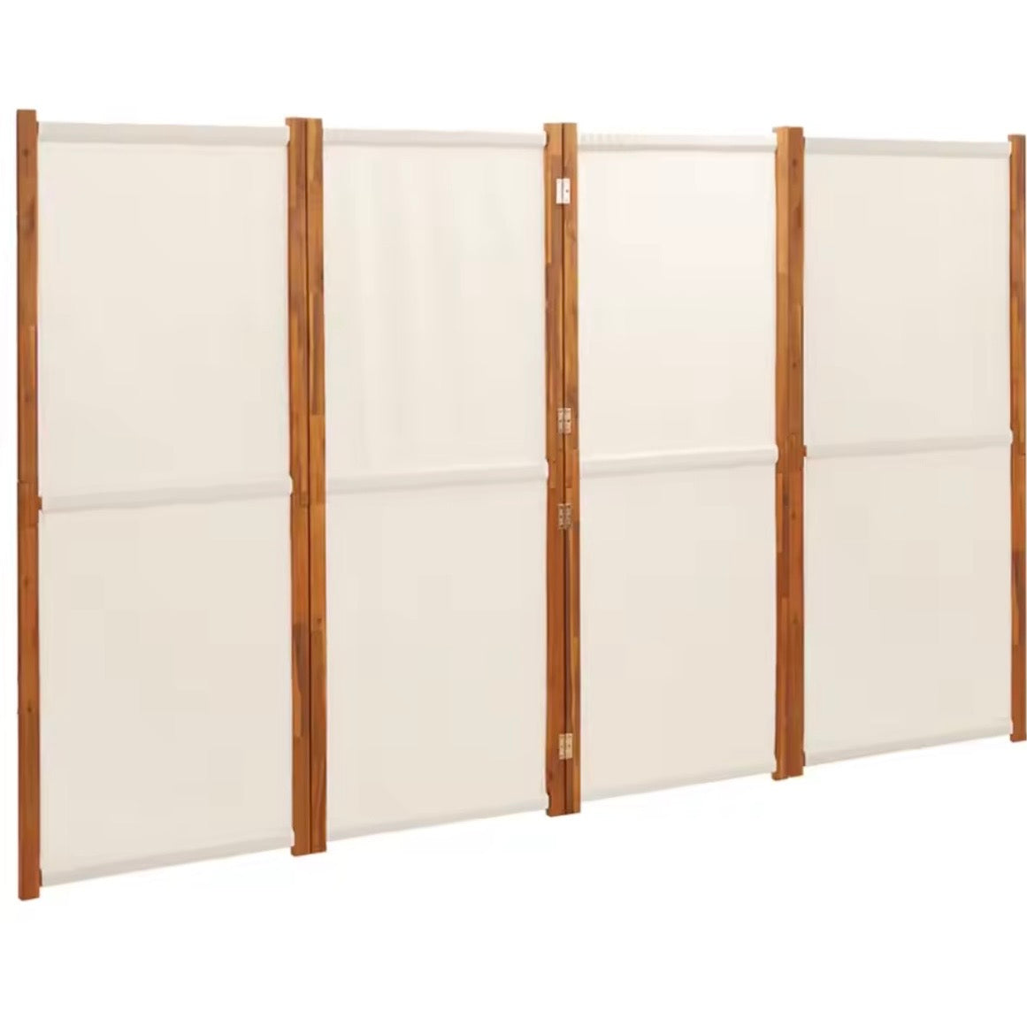 Paravent Tissu et Bois